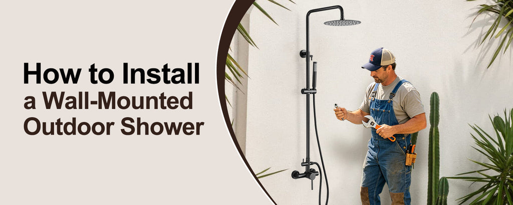How to Install a Wall-Mounted Outdoor Shower