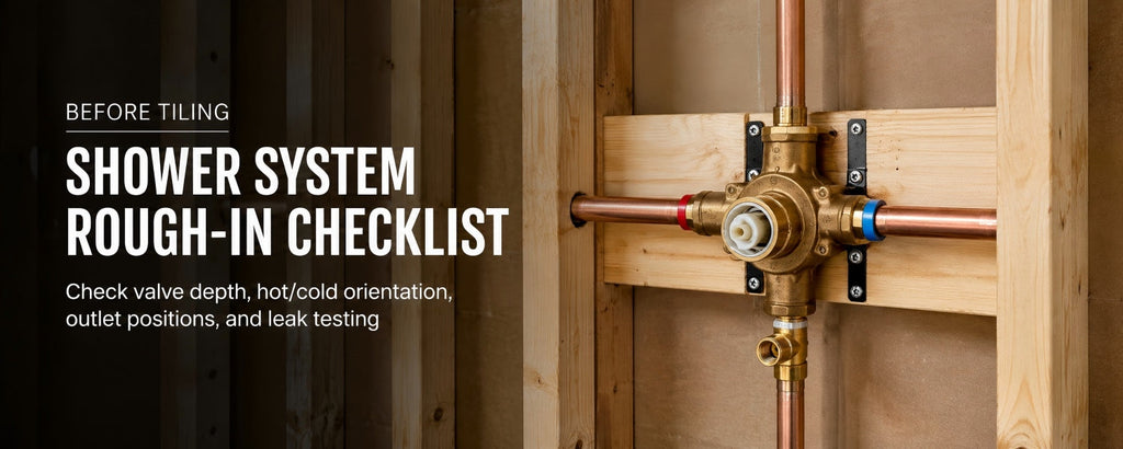 Shower System Rough-In Checklist Before Tiling the Wall