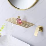 Modern Waterfall Sink Faucet for Wall-Mount Installation