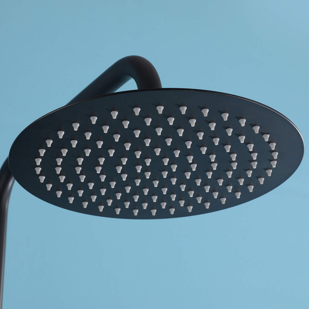 Modern Shower System with Adjustable Handheld Rainfall Head and Tub Spout