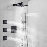 Thermostatic Shower System with 3 Body Jets and Button Control