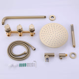 product list of shower system wall mounted with 3 handles