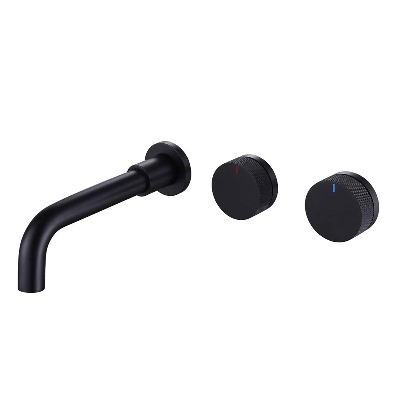 Elegant Wall-Mounted 2-Handle Bathroom Sink Faucet