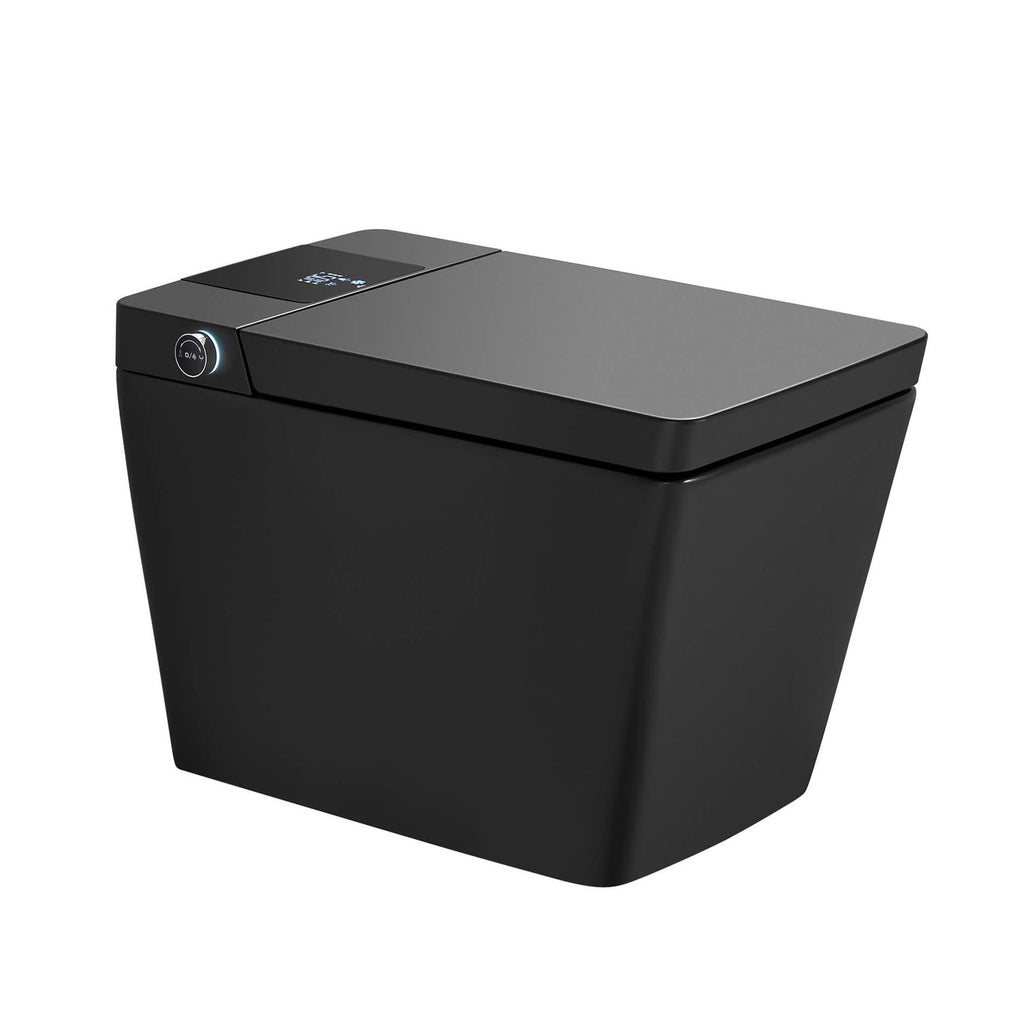 Smart Toilet with Heated Seat, Auto Flushing, Bidet Spray, and Hands-Free Lid