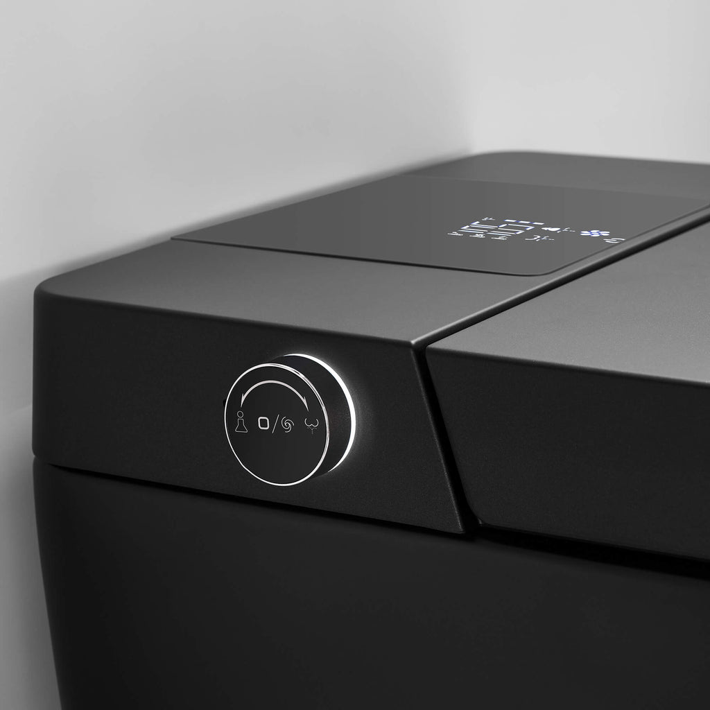 Smart Toilet with Heated Seat, Auto Flushing, Bidet Spray, and Hands-Free Lid