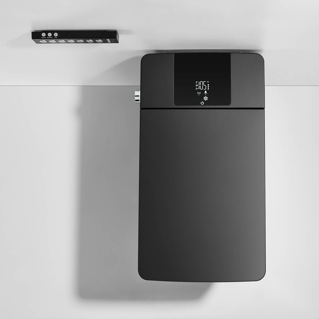 Smart Toilet with Heated Seat, Auto Flushing, Bidet Spray, and Hands-Free Lid