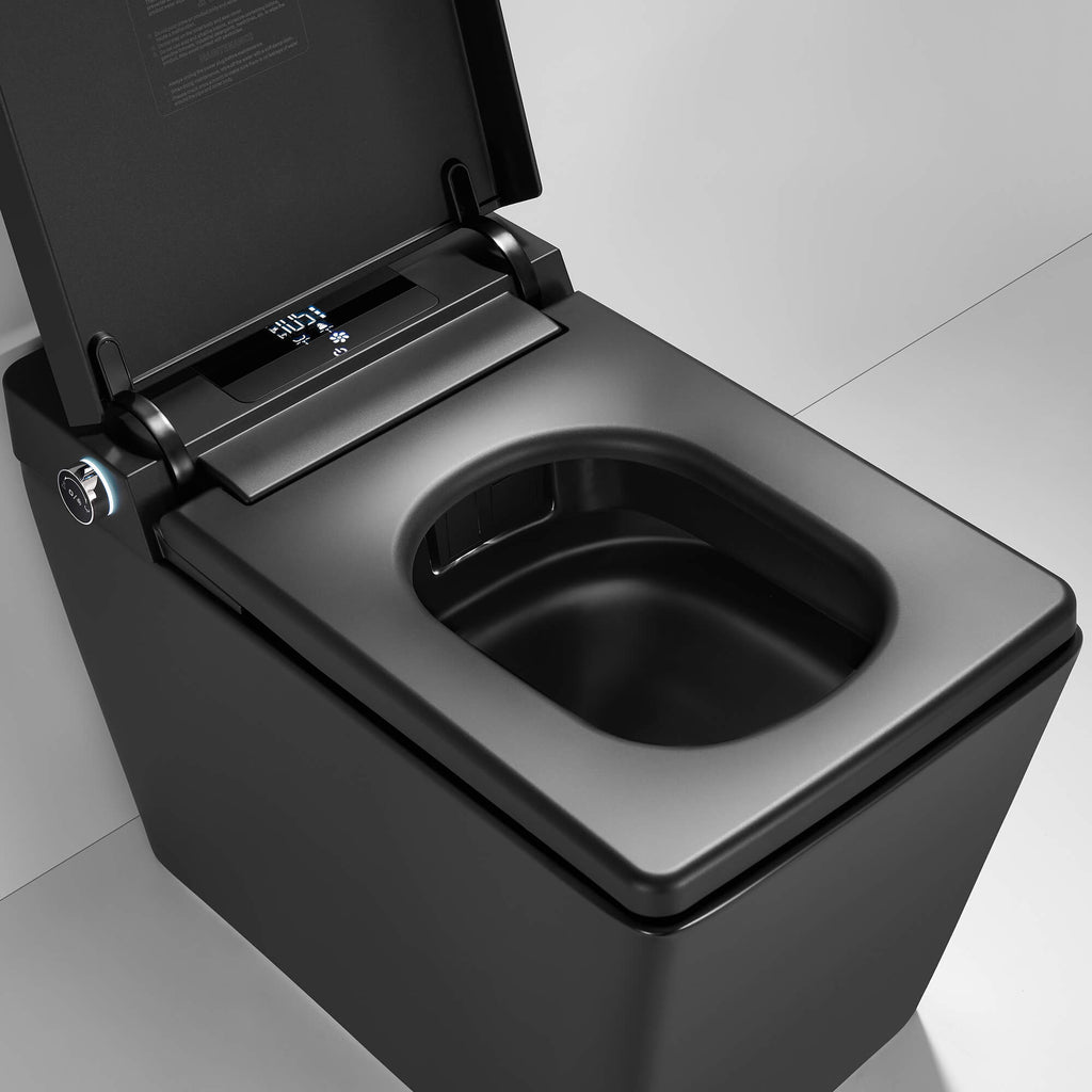 Smart Toilet with Heated Seat, Auto Flushing, Bidet Spray, and Hands-Free Lid