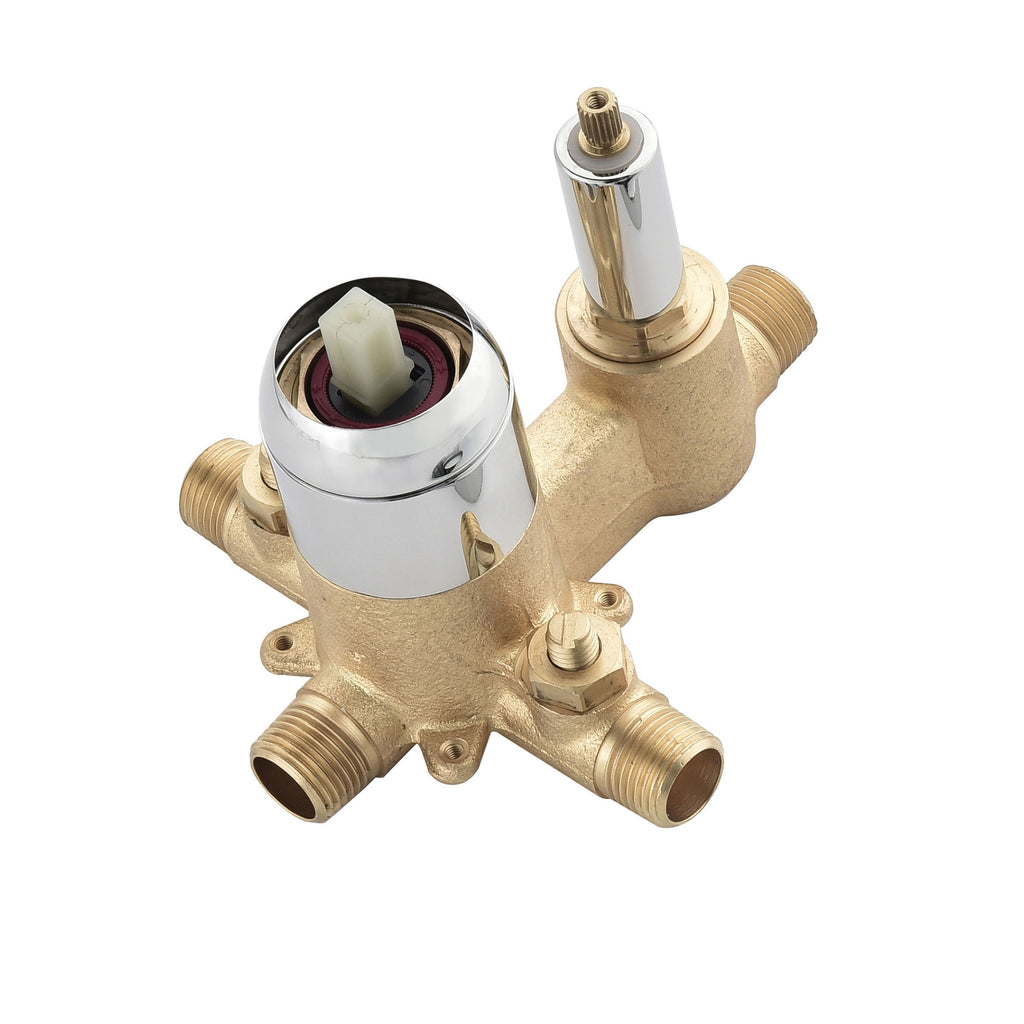 RBROHANT Pressure Balance Shower System Rough-in Valve with Cartridge