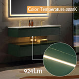 48-Inch Double Sink Floating Vanity with White Countertop