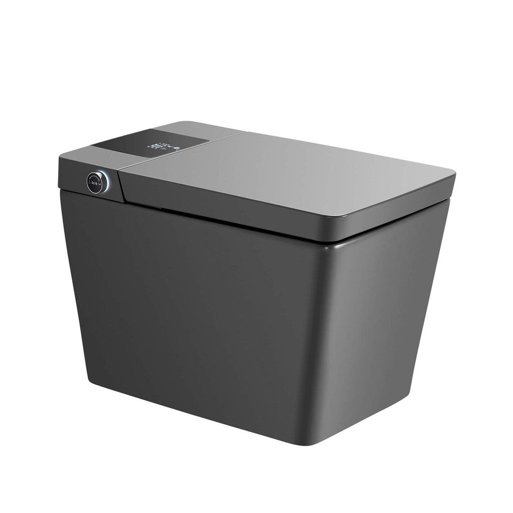 Smart Toilet with Heated Seat, Auto Flushing, Bidet Spray, and Hands-Free Lid