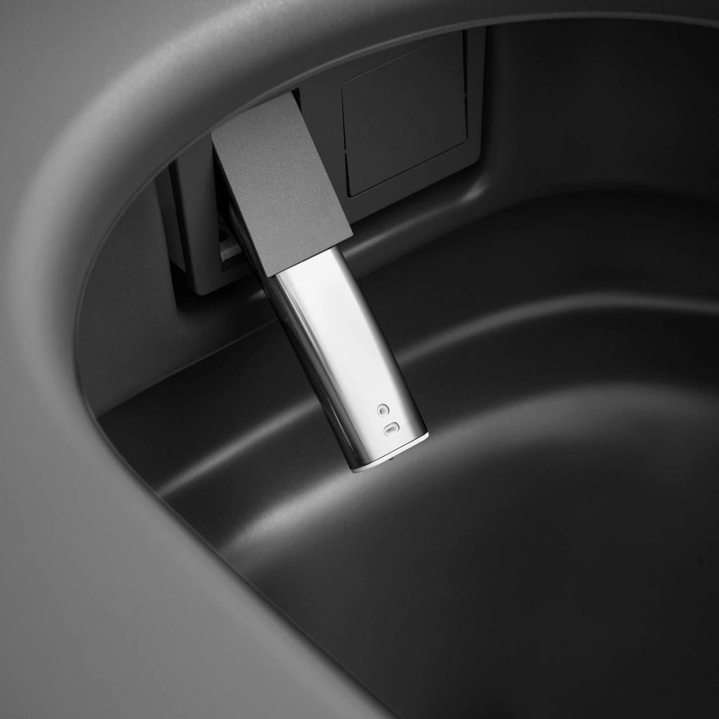 Smart Toilet with Heated Seat, Auto Flushing, Bidet Spray, and Hands-Free Lid