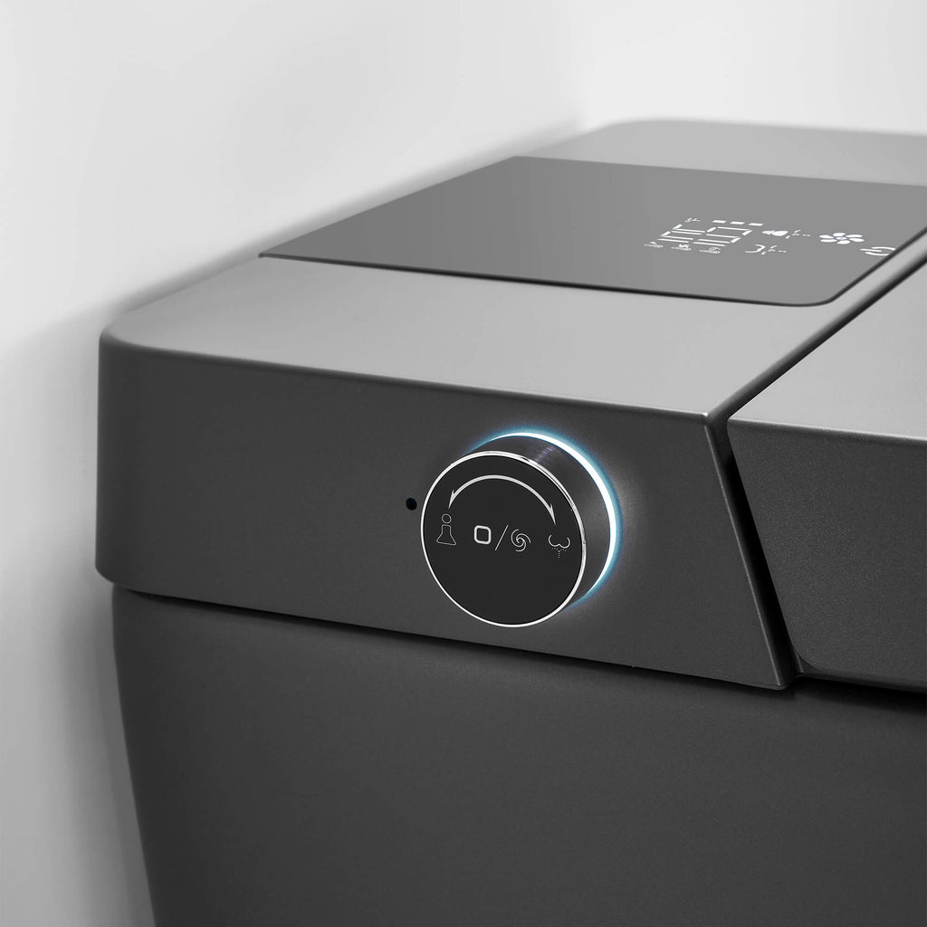 Smart Toilet with Heated Seat, Auto Flushing, Bidet Spray, and Hands-Free Lid