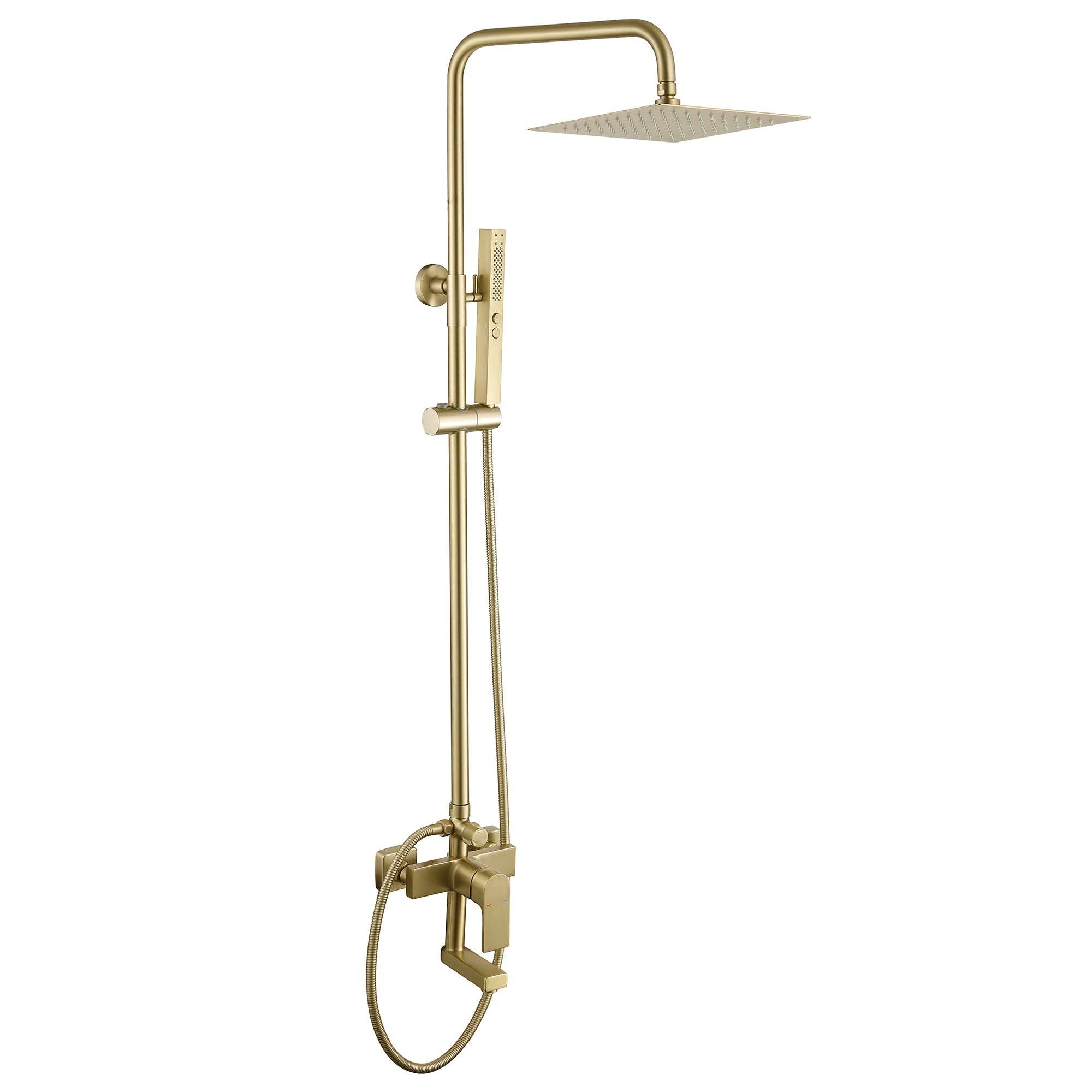 Wall-Mounted 3-Function Shower Kit with Jet & Spray Modes