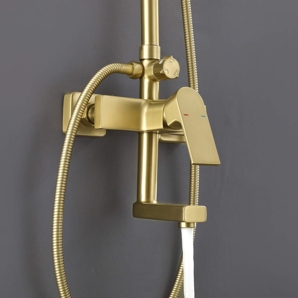 Rainfall Shower System with 3-Function and Dual Handheld Spray