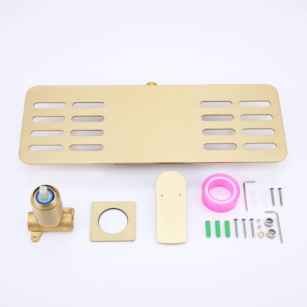 Modern Waterfall Sink Faucet for Wall-Mount Installation