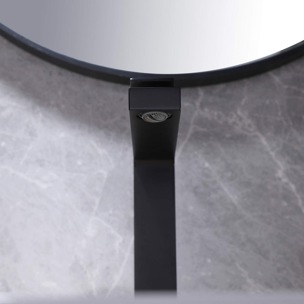 Single-Handle Bathroom Vessel Sink Faucet with Deck Plate