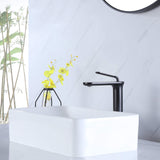 Modern Single-Handle Tall Spout Bathroom Sink Faucet for Vessel Sinks
