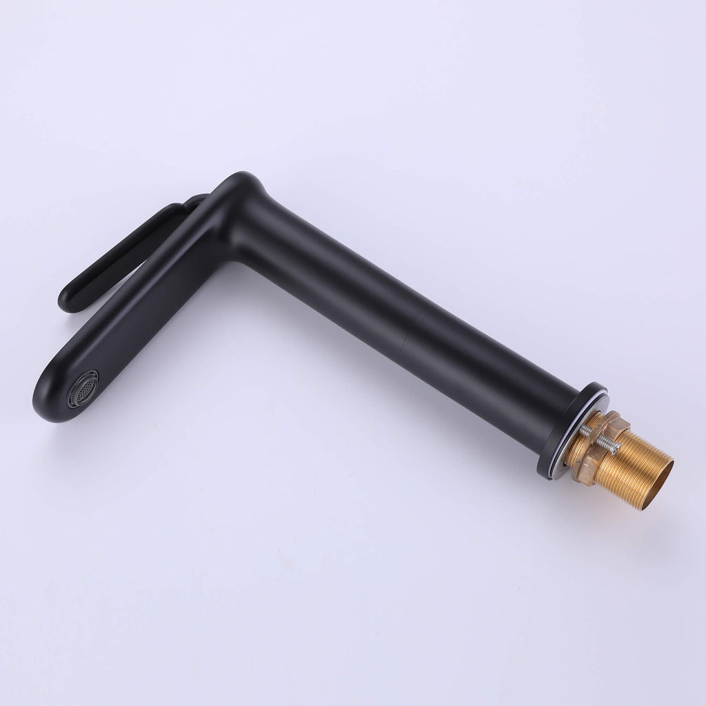 Modern Single-Handle Tall Spout Bathroom Sink Faucet for Vessel Sinks