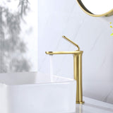 Commercial Vanity Vessel Sink Faucet with Tall Spout