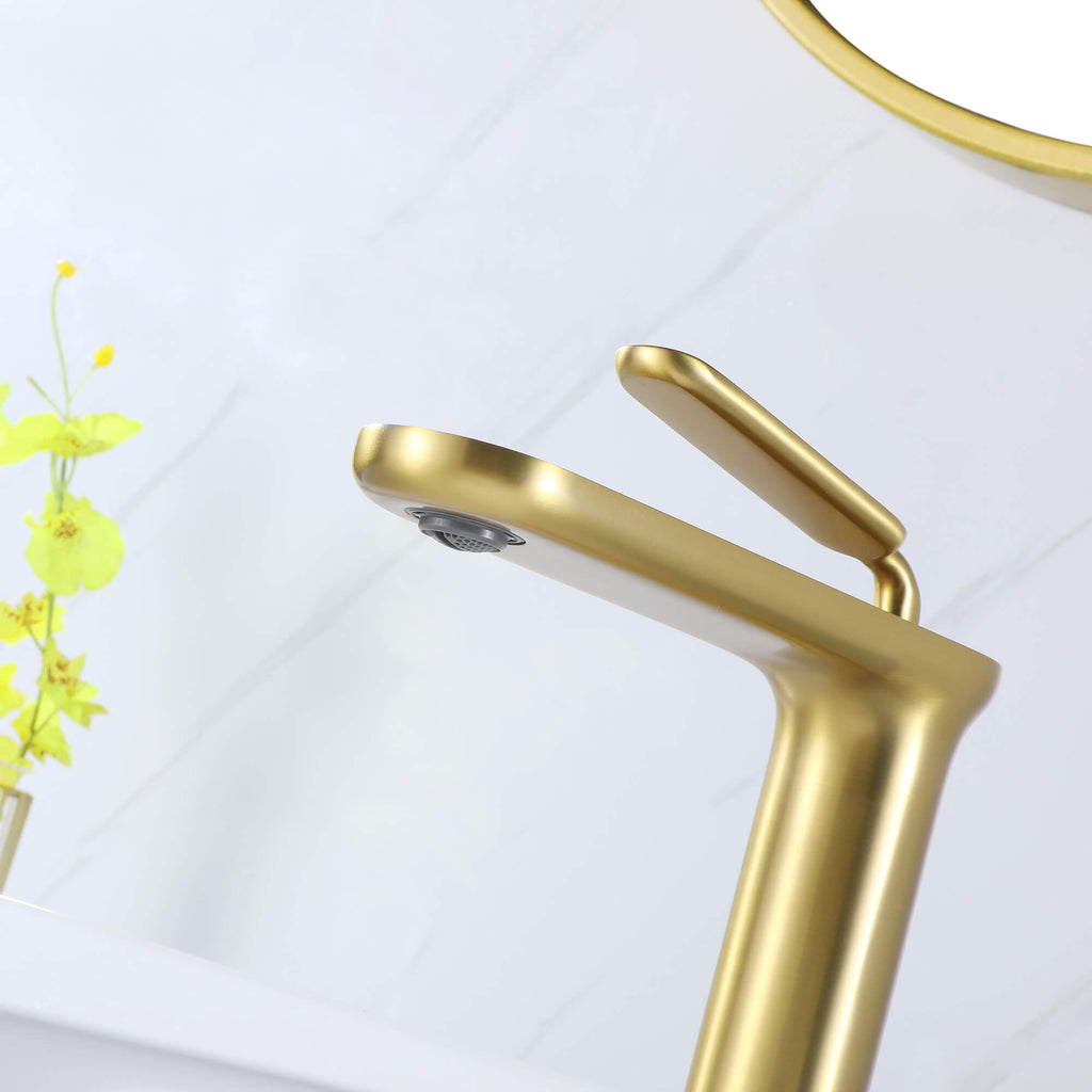 Commercial Vanity Vessel Sink Faucet with Tall Spout