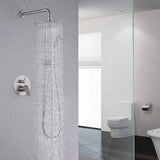 Wall-Mounted Pressure Balance Shower System with Handheld