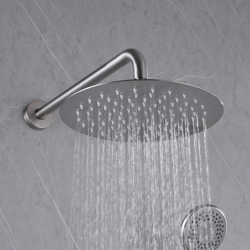 Wall-Mounted Pressure Balance Shower System with Handheld