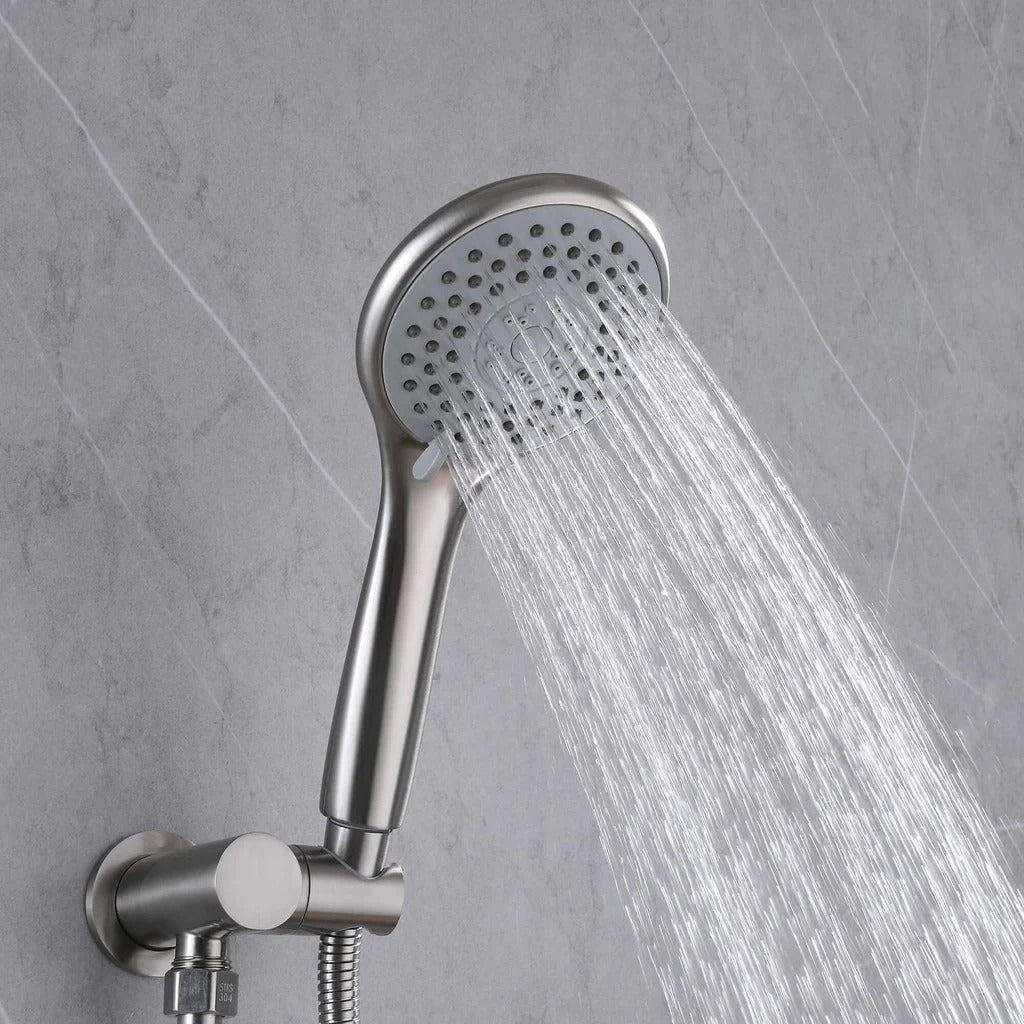 Wall-Mounted Pressure Balance Shower System with Handheld