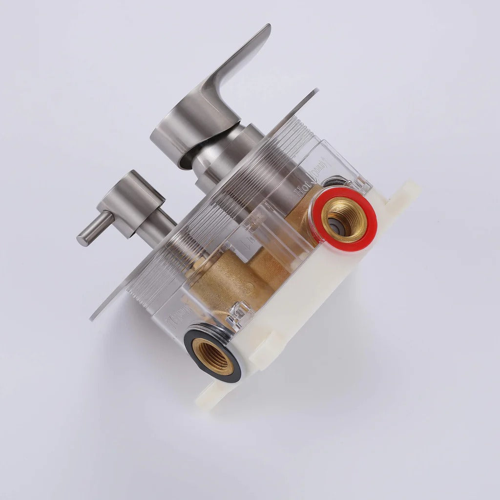 Wall-Mounted Pressure Balance Shower System with Handheld