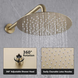 Wall-Mounted Pressure Balance Shower System with Handheld