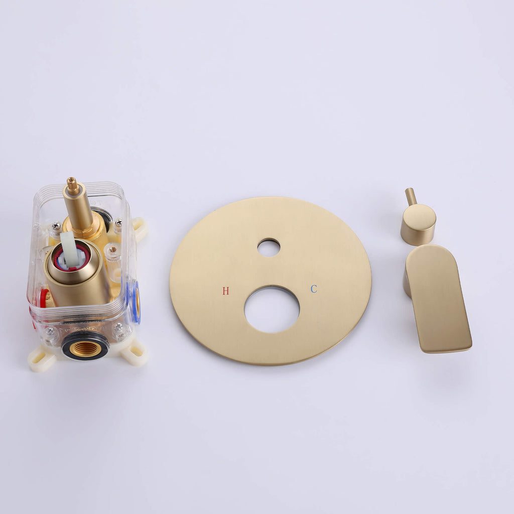 Minimalist Shower Faucet Set with Handheld Sprayer