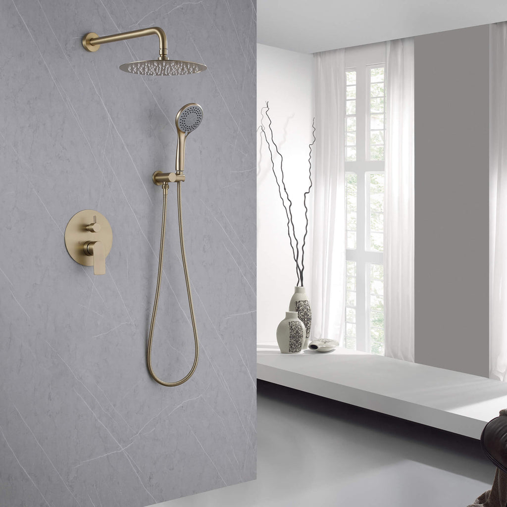 Minimalist Shower Faucet Set with Handheld Sprayer