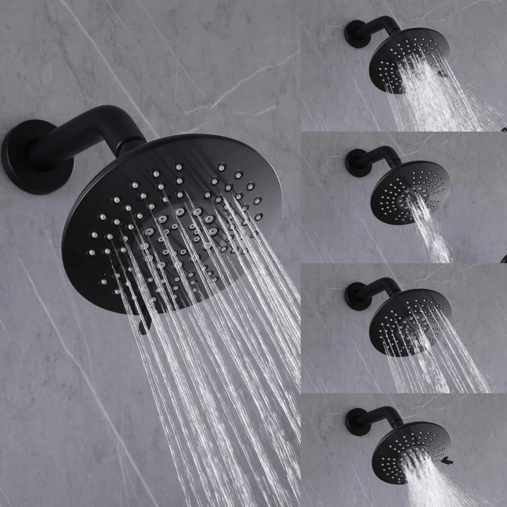 High-Pressure Rainfall Shower System with 5-Function Handheld and Pressure Balance Valve