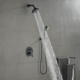 Bathroom Shower Faucet Set with 5-Function Rain Shower Head