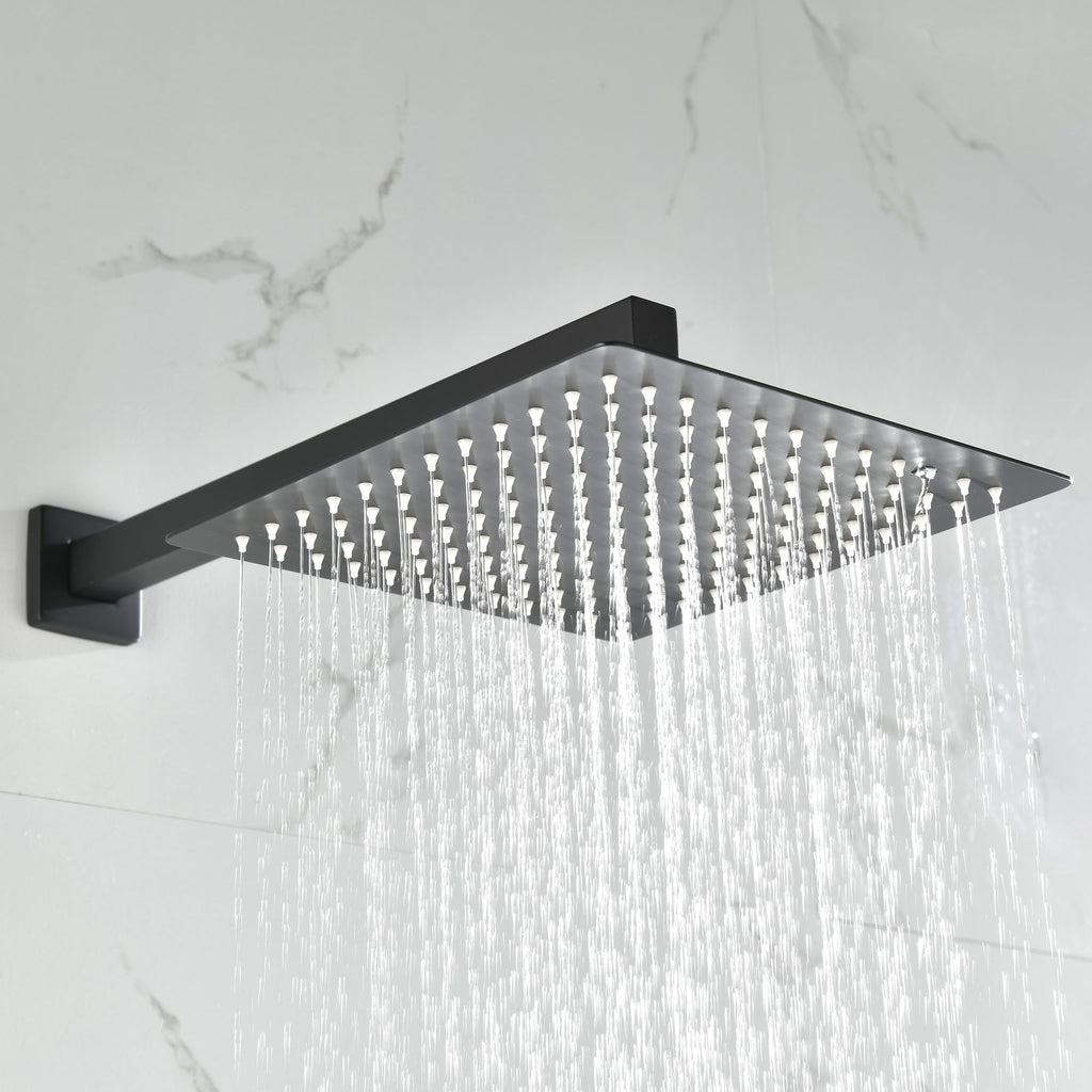 Shower System with 4 Body Jets and Rain Shower Head