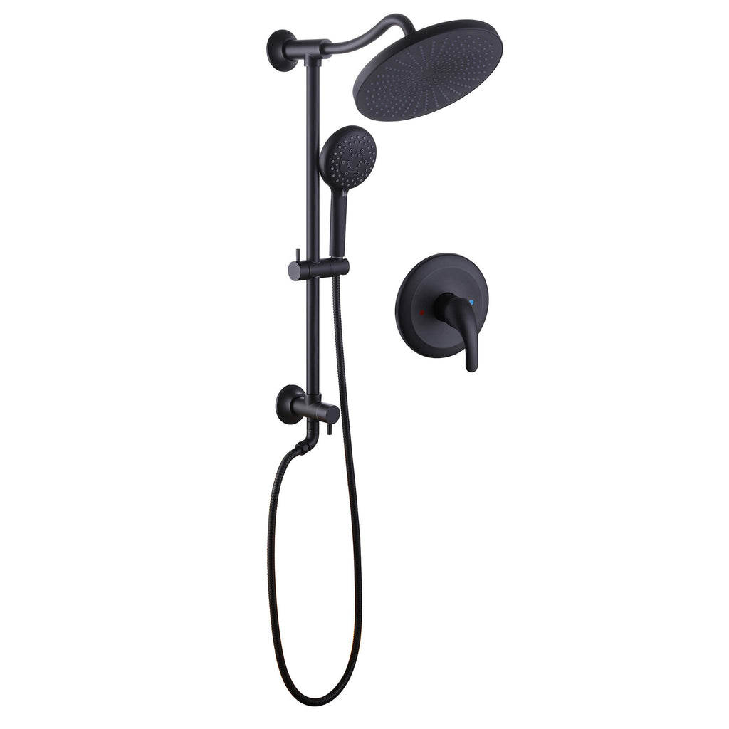 Rain Shower Faucet Set with 5-Setting Handheld