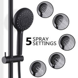 5-Setting Rain Shower Faucet with Handheld