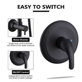 5-Setting Rain Shower Faucet with Handheld