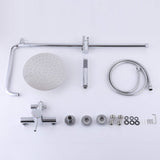 Outdoor Shower Kit with Stainless Steel 10 Inch High Pressure Shower Head and Handheld Spray JK0147