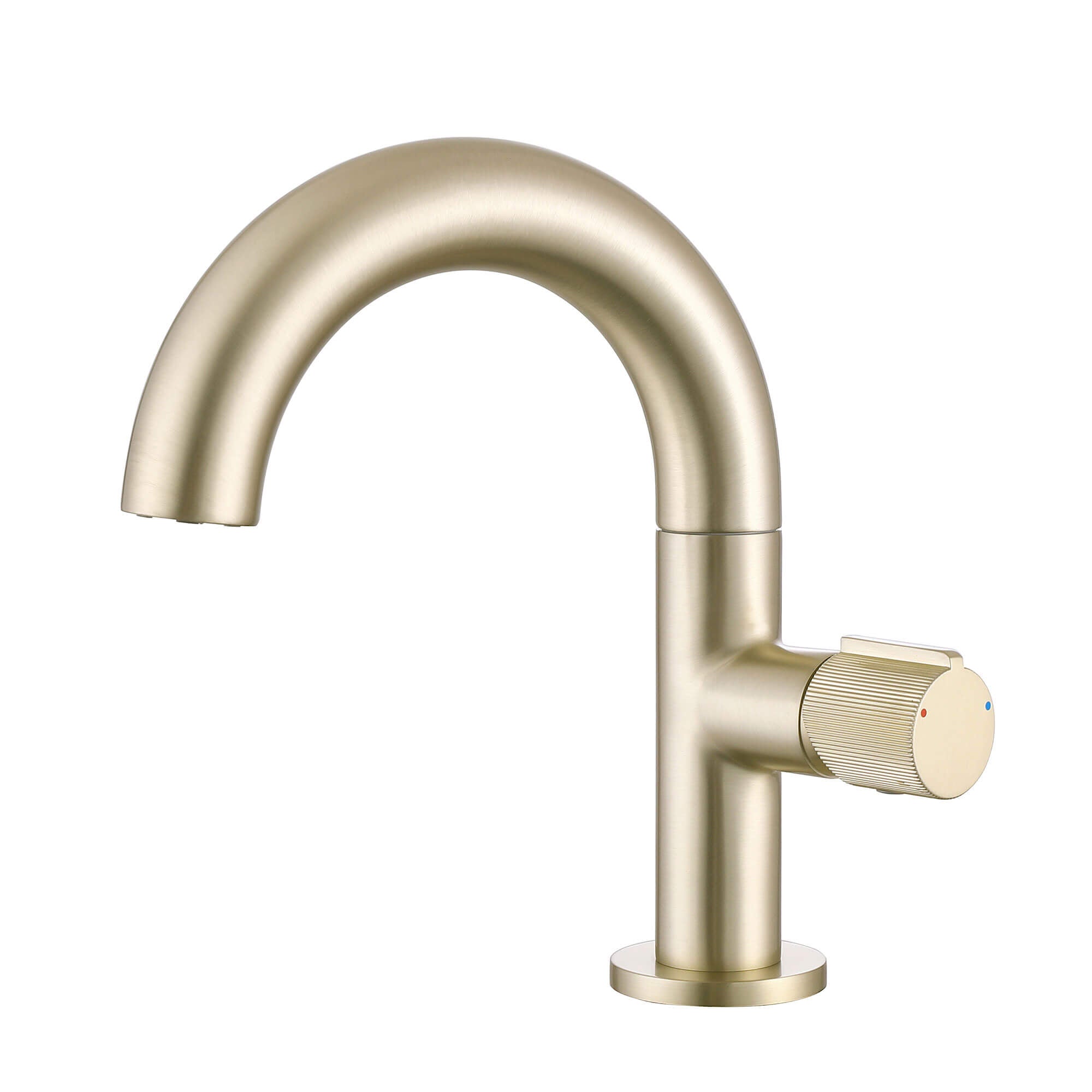 Compact Single-Handle Mixer Faucet with Swivel Control