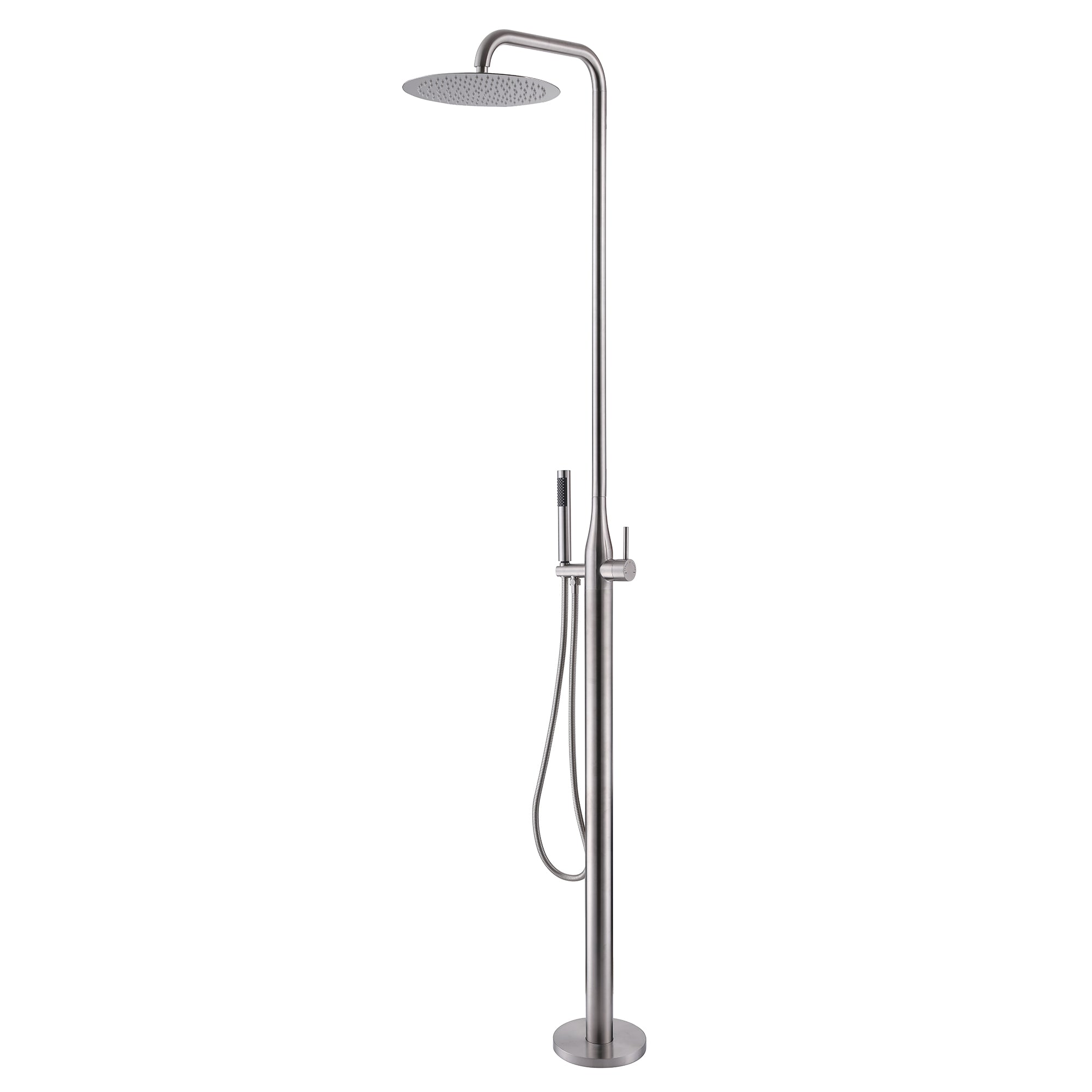 Stylish Freestanding Outdoor Shower System for Poolside and Garden Use