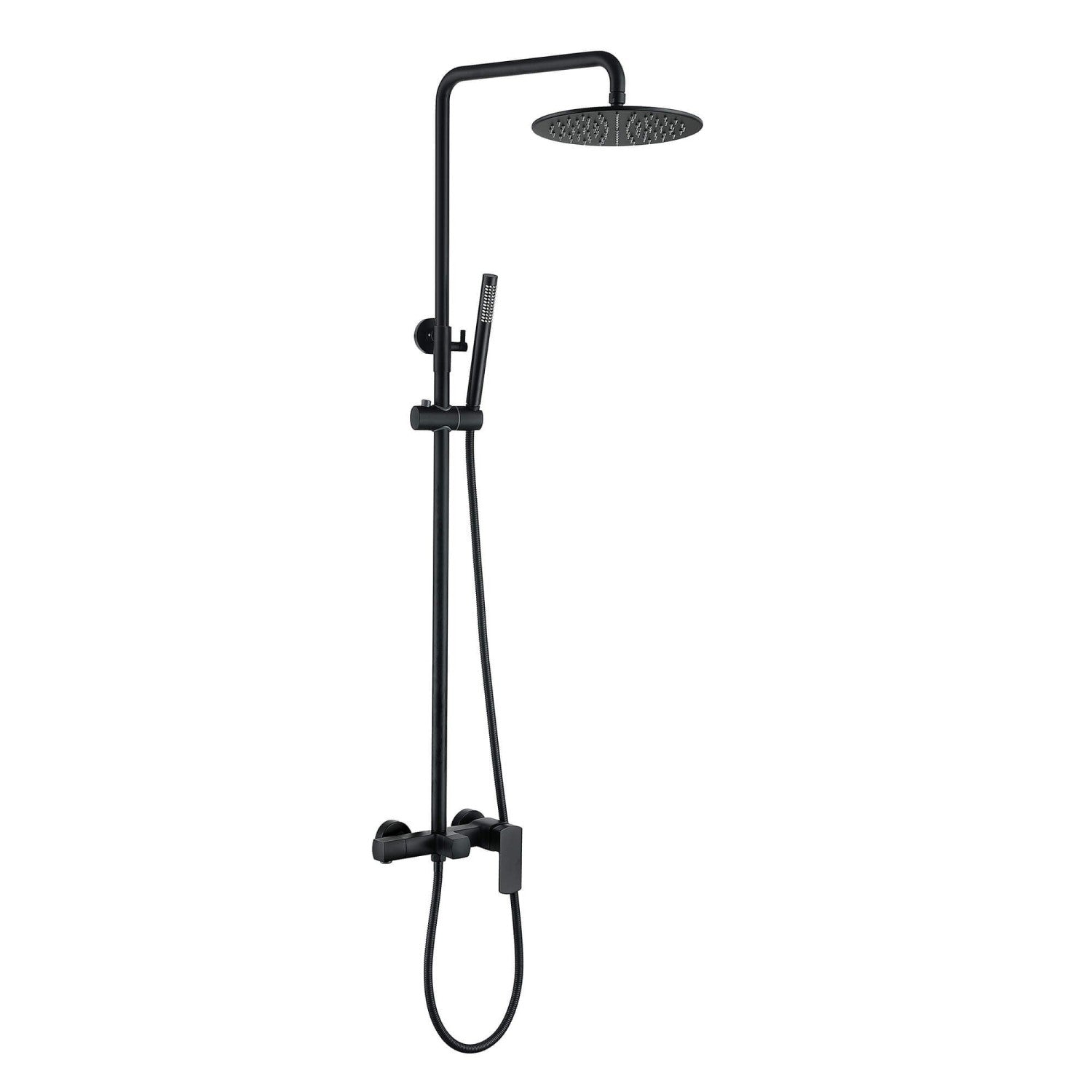 3-Function Rain Shower System with High Pressure Head and Adjustable Handheld Spray