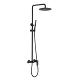 3-Function Rain Shower System with High Pressure Head and Adjustable Handheld Spray