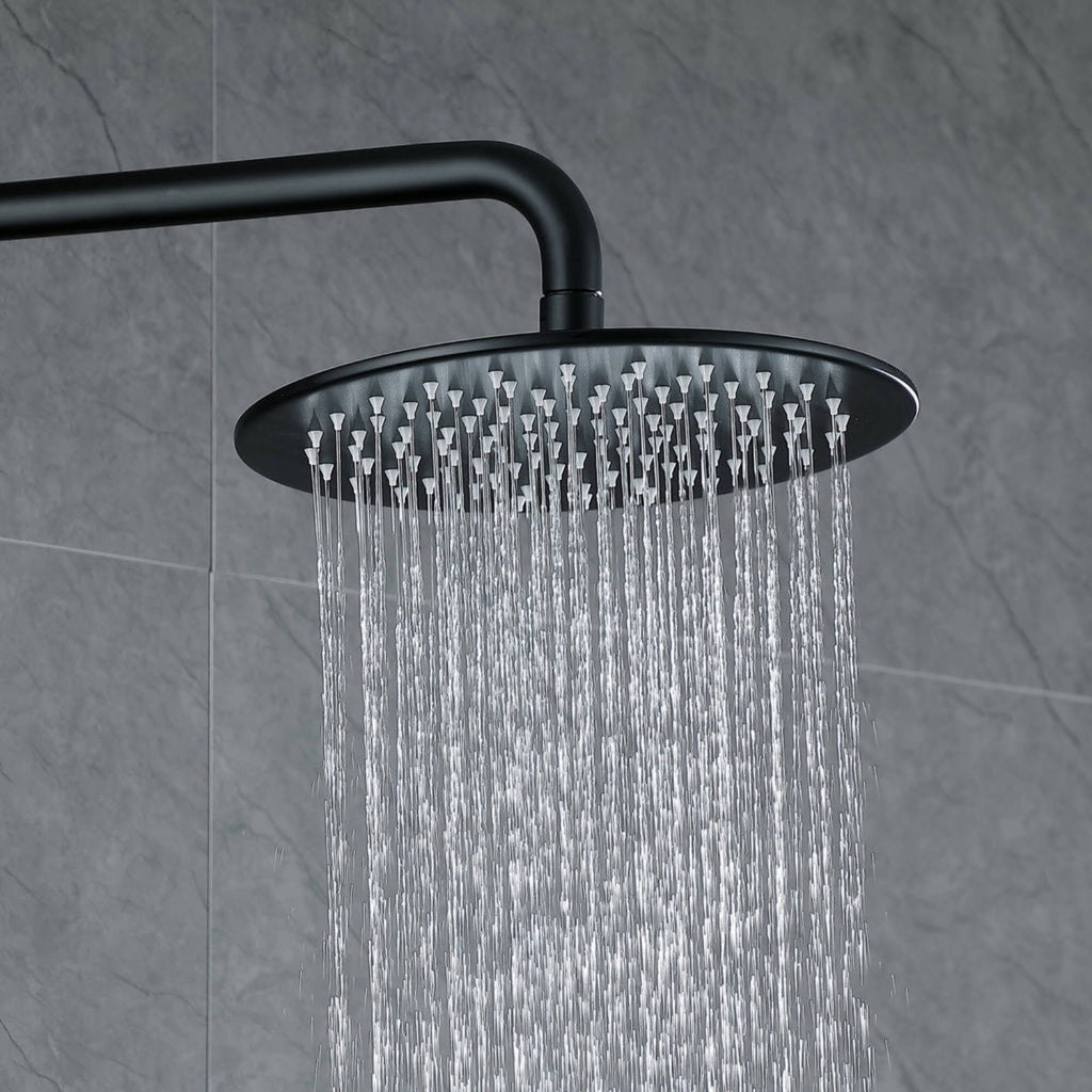3-Function Rain Shower System with High Pressure Head and Adjustable Handheld Spray