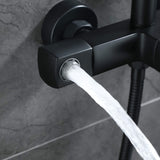 3-Function Rain Shower System with High Pressure Head and Adjustable Handheld Spray