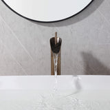 front view of vintage vessel sink faucet