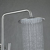 3-Function Rain Shower System with High Pressure Head and Adjustable Handheld Spray