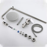 3-Function Rain Shower System with High Pressure Head and Adjustable Handheld Spray