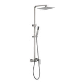 3-Function Shower System with Rainfall Shower Head Handheld Sprayer and Tub Spout Wall-Mounted