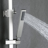 3-Function Shower System with Rainfall Shower Head Handheld Sprayer and Tub Spout Wall-Mounted