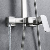 3-Function Shower System with Rainfall Shower Head Handheld Sprayer and Tub Spout Wall-Mounted